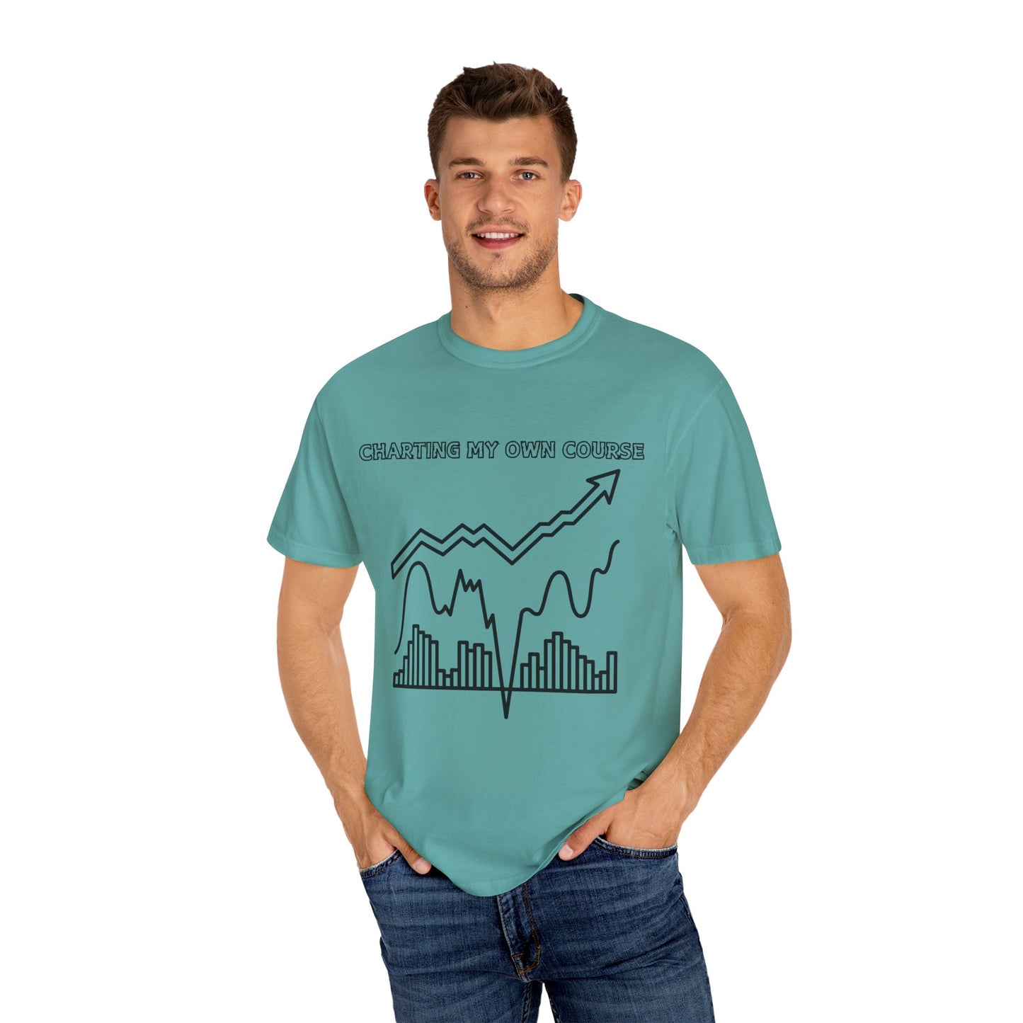 Charting my Own Course Unisex Garment-Dyed T-shirt