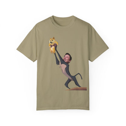 DOGE Musk Meme Unisex Garment-Dyed T-shirt