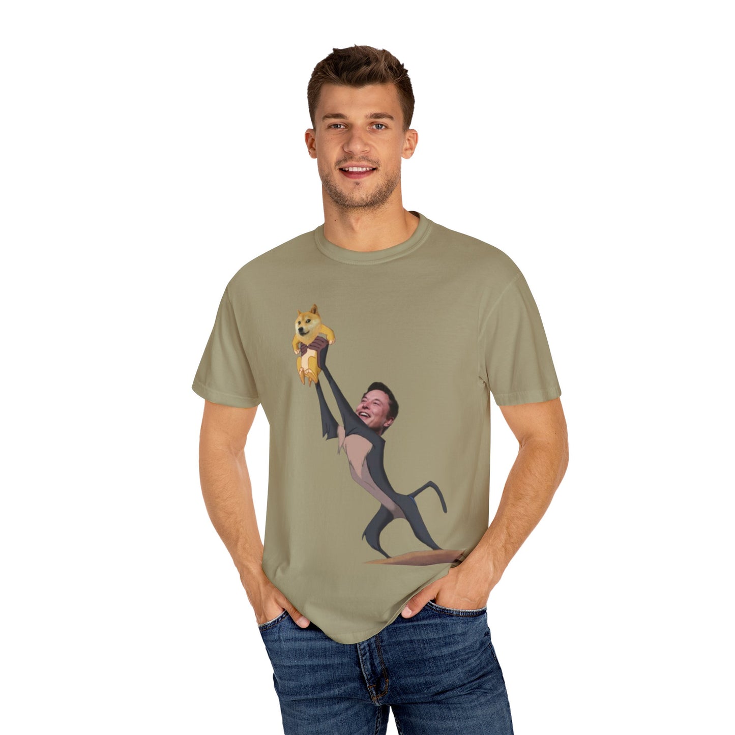 DOGE Musk Meme Unisex Garment-Dyed T-shirt