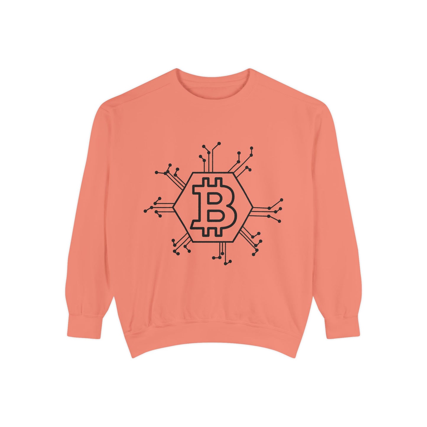 BTC Blockchain Unisex Garment-Dyed Sweatshirt