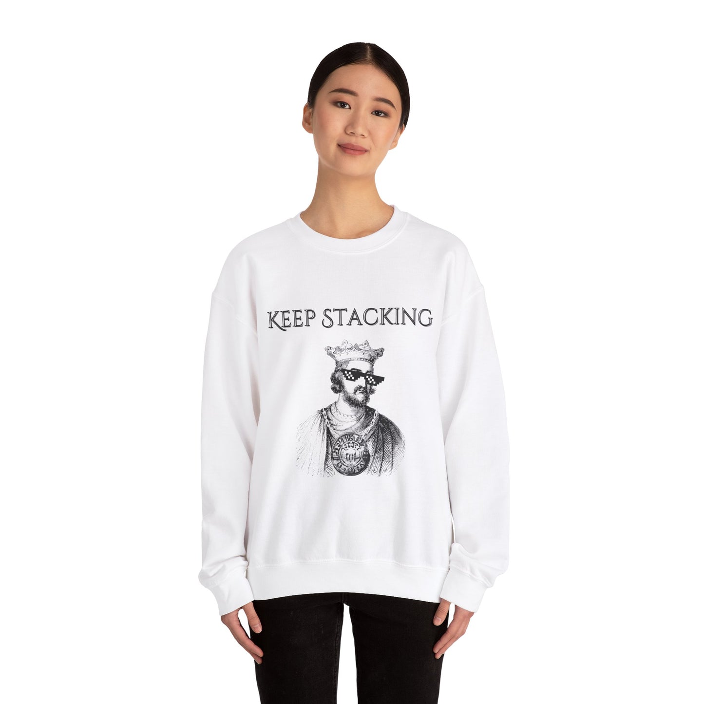 Keep Stacking Canada Unisex Heavy Blend™ Crewneck Sweatshirt