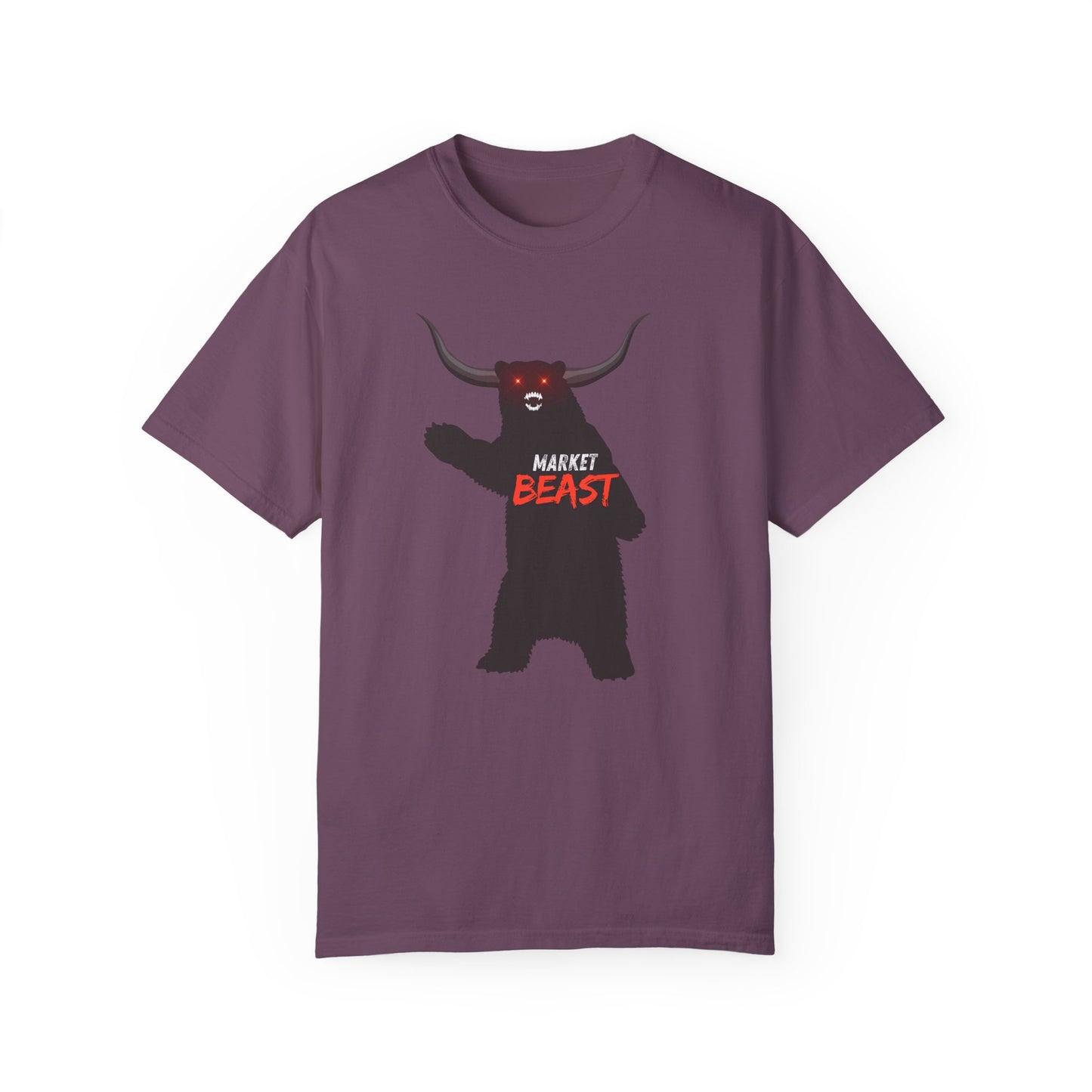 Market Beast Laser Eyes Unisex Garment-Dyed T-shirt