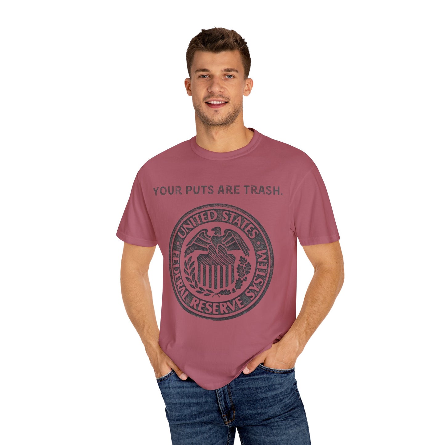 Powell Puts are Trash Unisex Garment-Dyed T-shirt