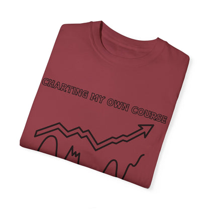 Charting my Own Course Unisex Garment-Dyed T-shirt