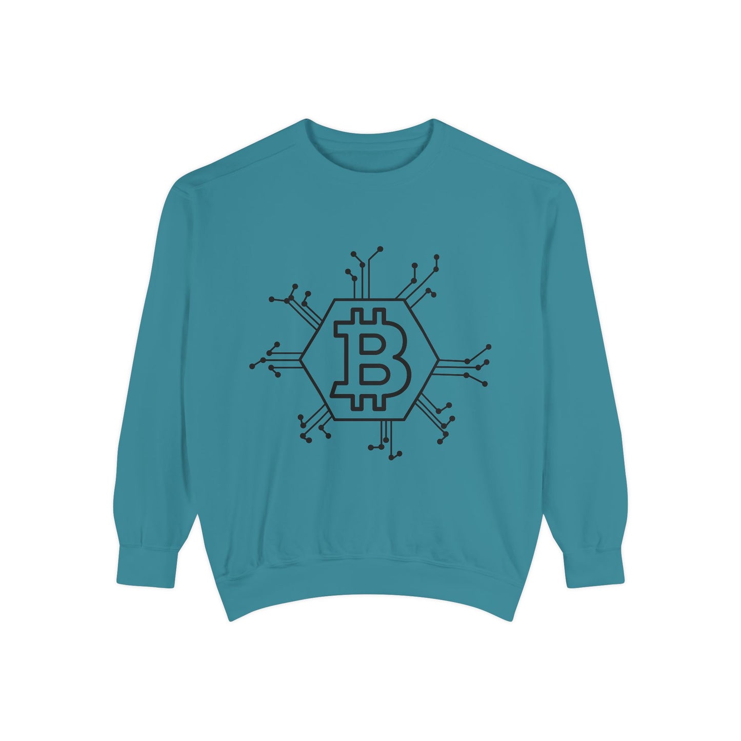 BTC Blockchain Unisex Garment-Dyed Sweatshirt